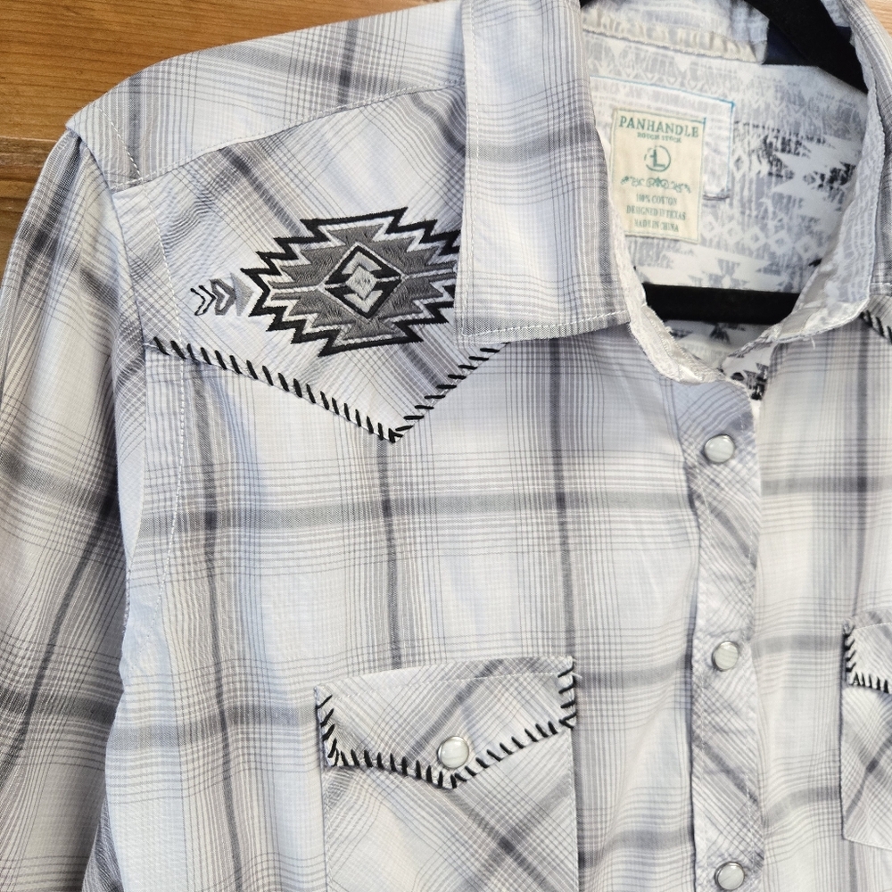 Panhandle Rough Stock Gradient Plaid Southwestern… - image 3